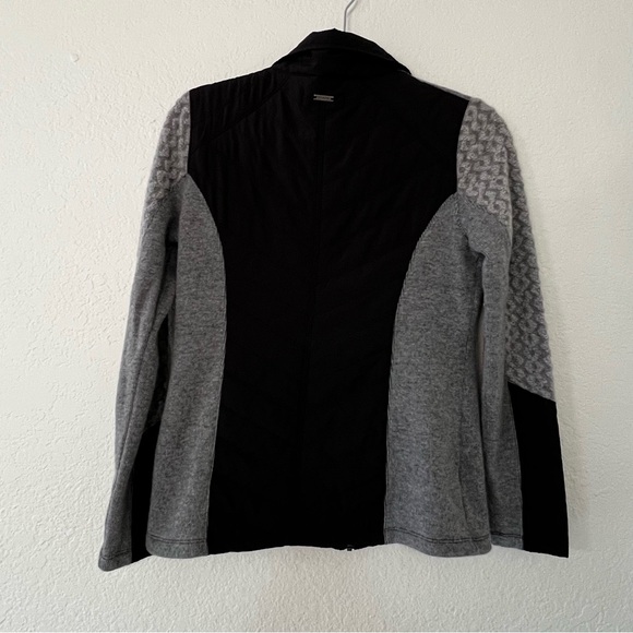 PrAna Zinnia Recycled Wool Blend Black Quilted Full Zip Jacket Womens Size Small - Picture 4 of 8